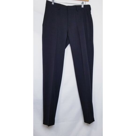 HAGGAR Premium Comfort Men's Black Dress Pants  Size 30W X 30L - Picture 3 of 11